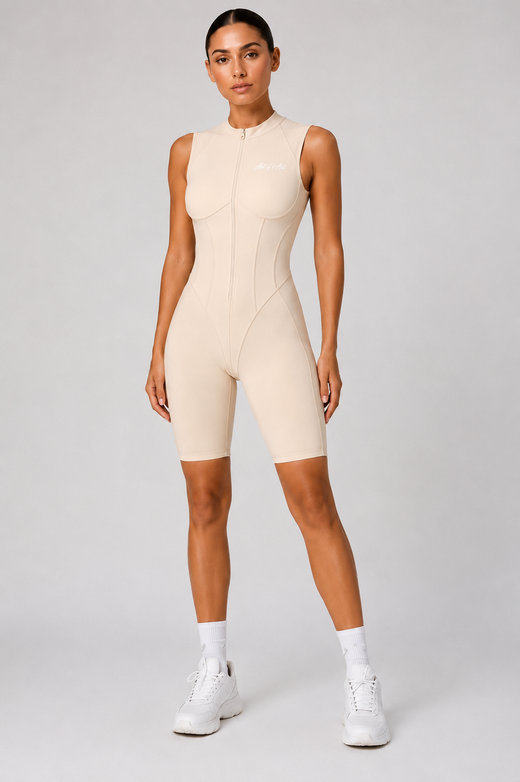 Sculpting Jumpsuit - Beige