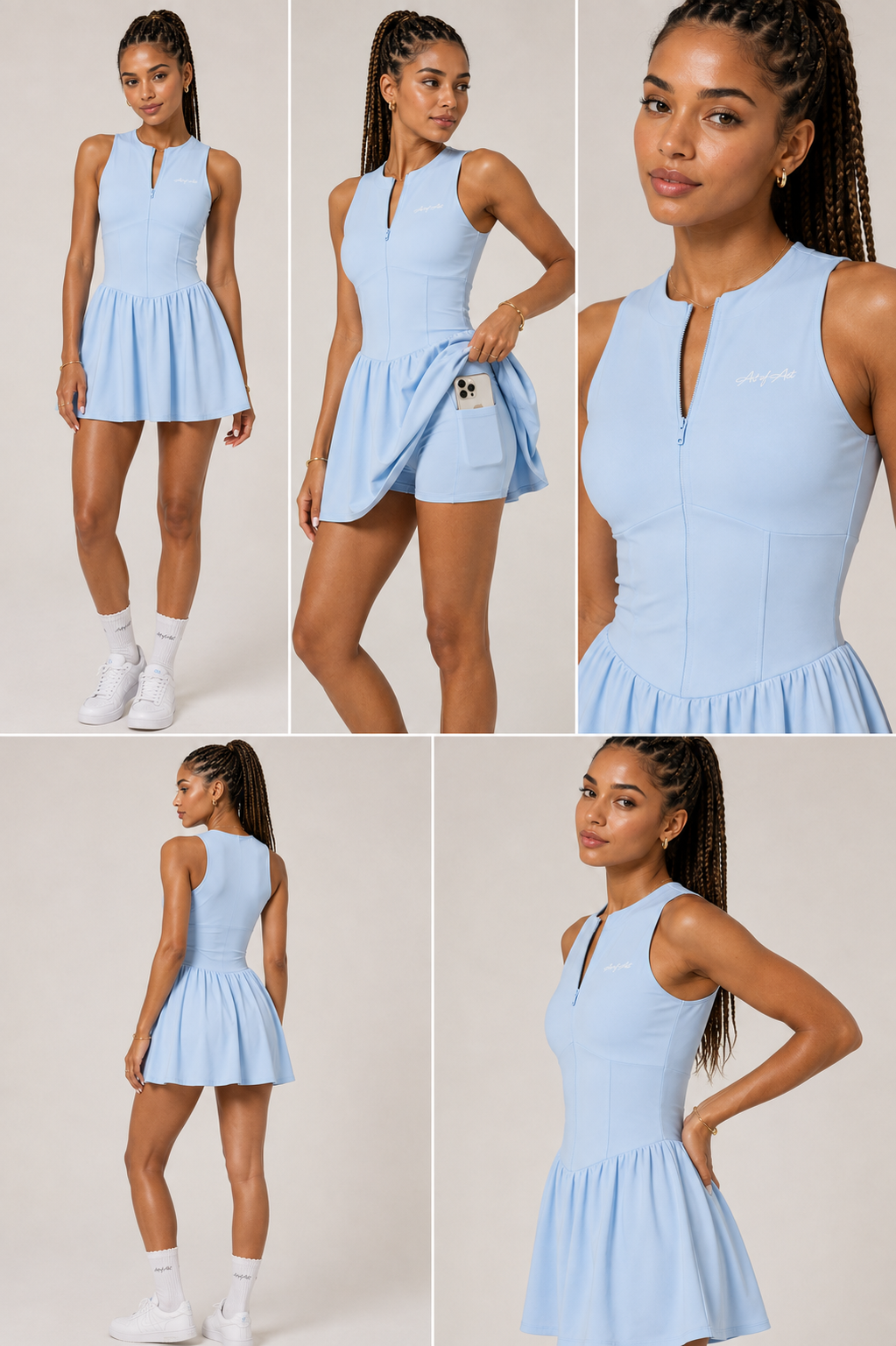 The Court Muse Dress – Baby Blue