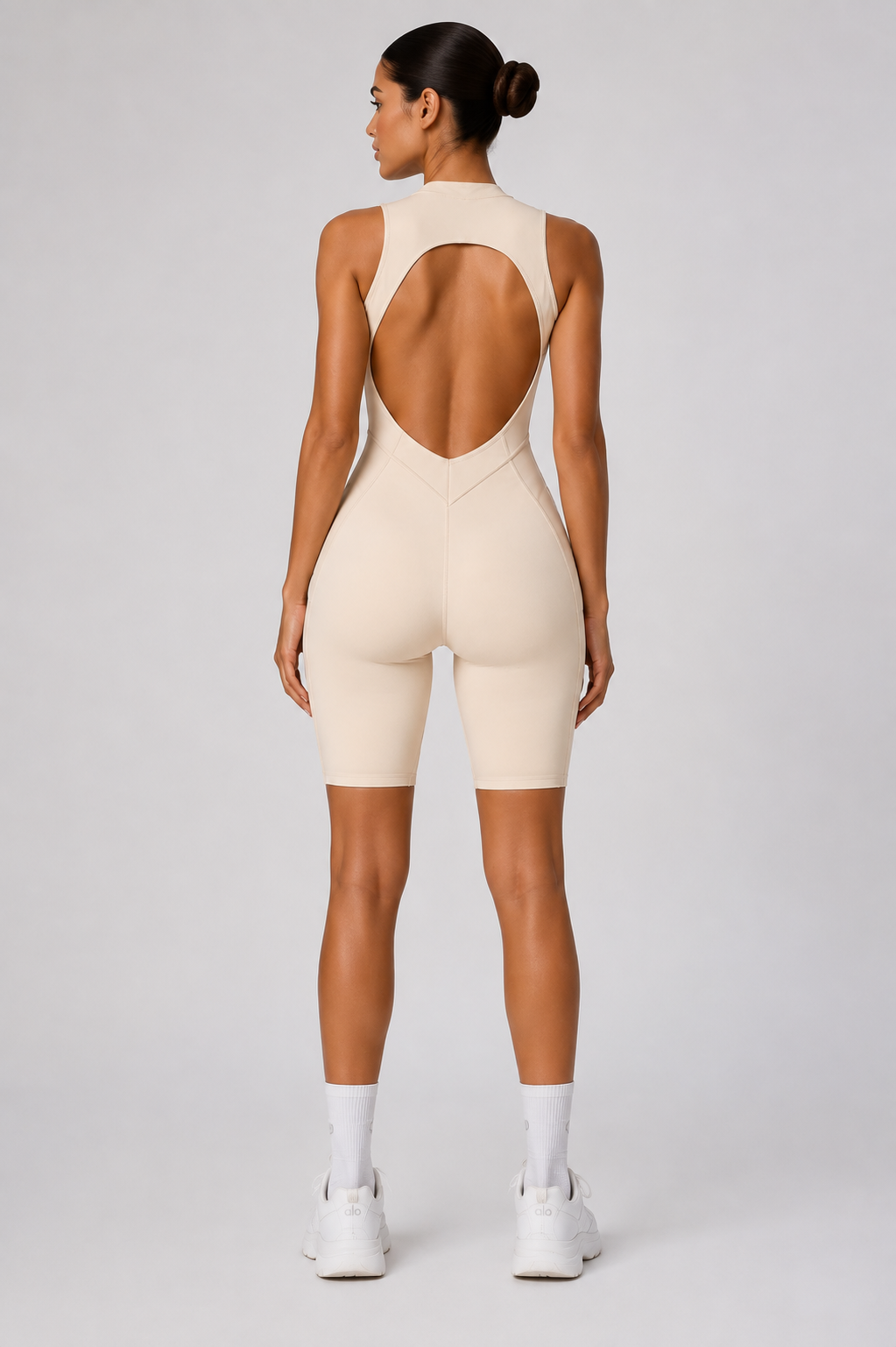 Sculpting Jumpsuit - Beige