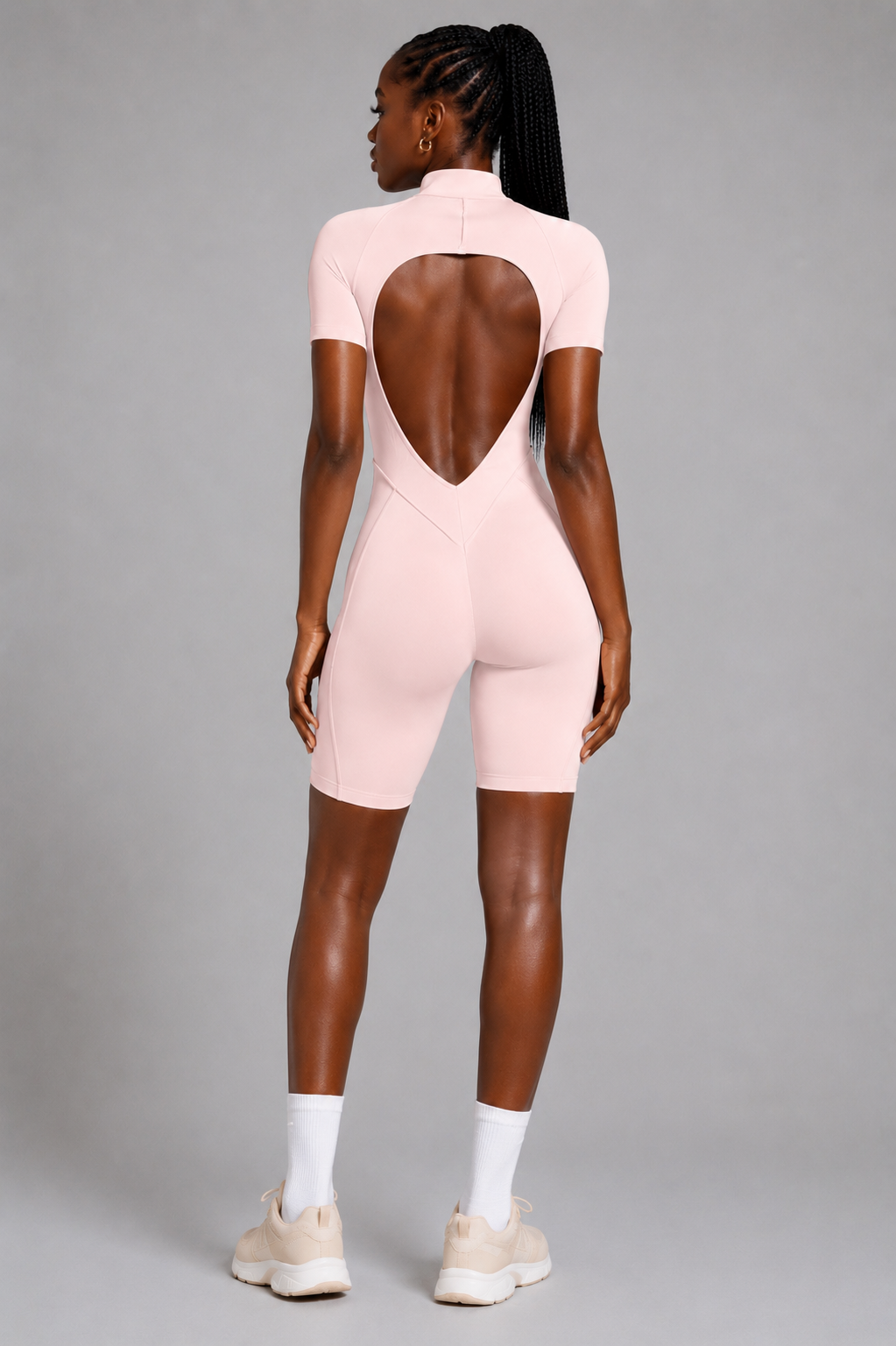 ACT Blush Sculpt Zip Romper