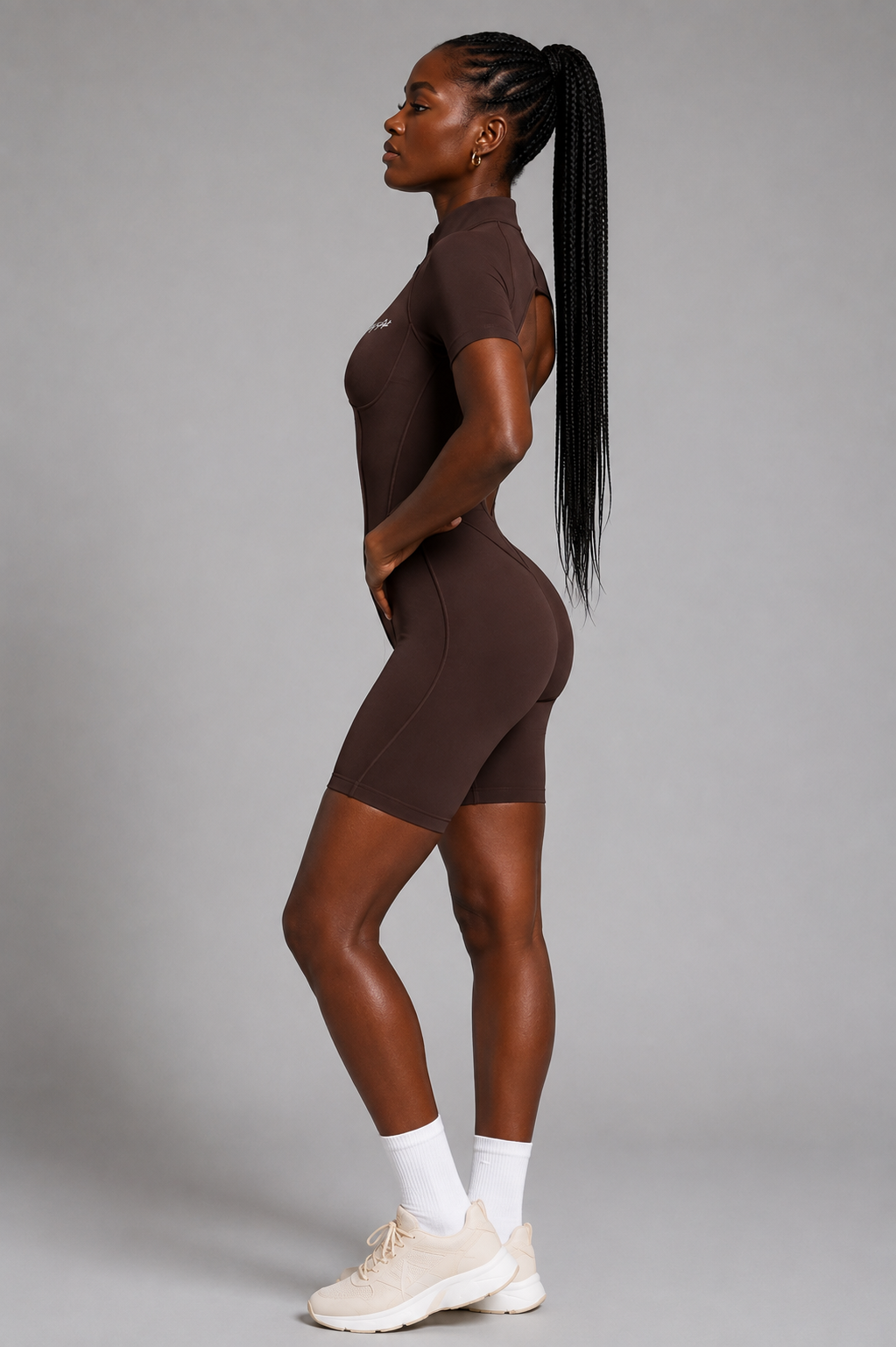 ACT Cocoa Sculpt Zip Romper