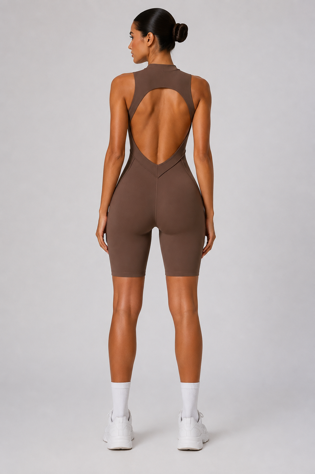 ACT Cocoa Sculpt Open-Back Romper