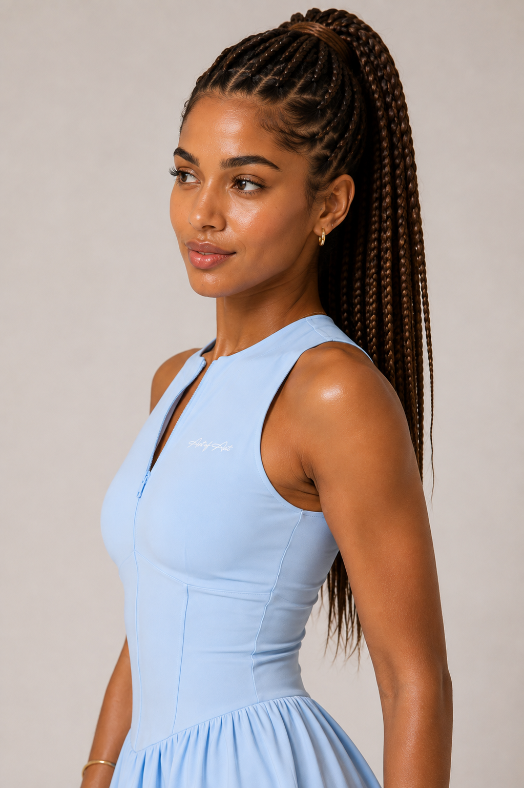 The Court Muse Dress – Baby Blue