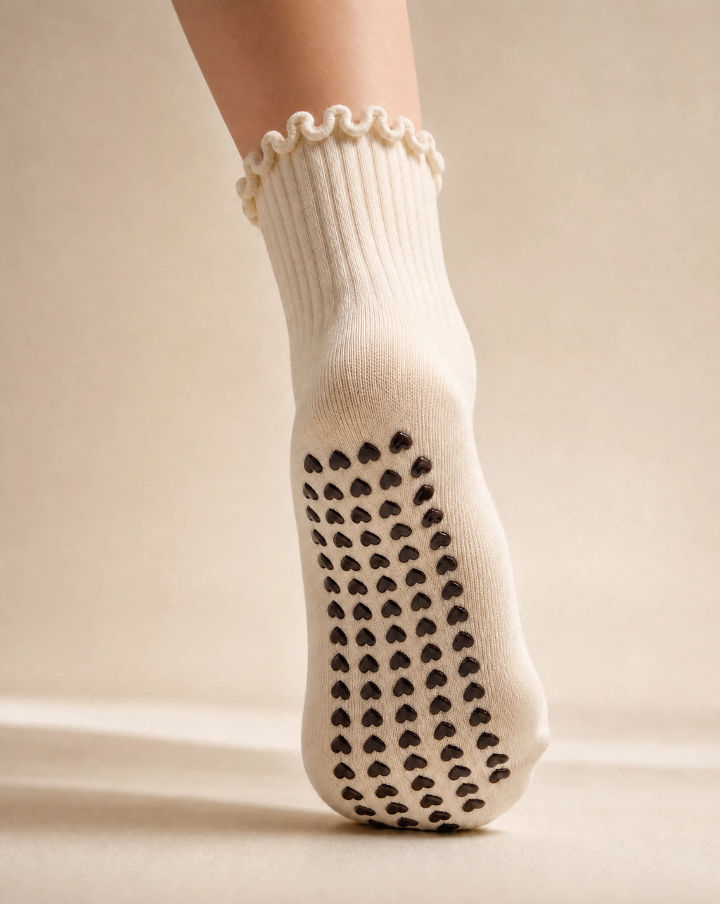 Pilates Grip Socks - Beige
