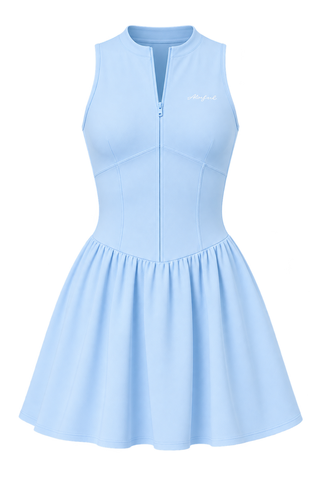 The Court Muse Dress – Baby Blue